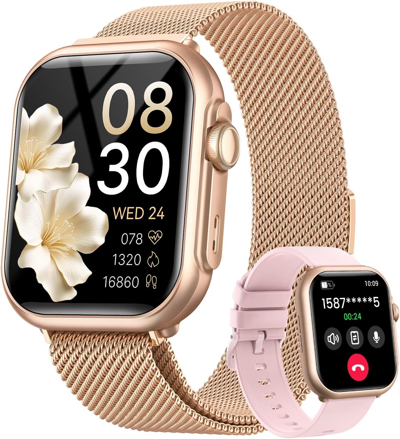 Smart Watch for Women for iPhone & Android Review – Stylish Bluetooth Calling Fitness Tracker