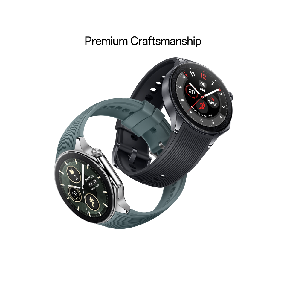 OnePlus Watch 2 smartwatch angled product image