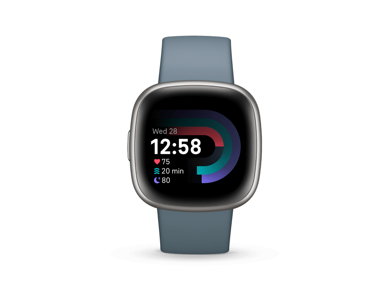 Fitbit Versa 4 smartwatch blue front product image