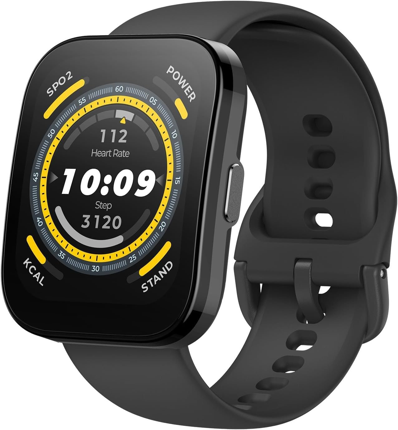 Amazfit Bip 5 smartwatch black product-only close-up image