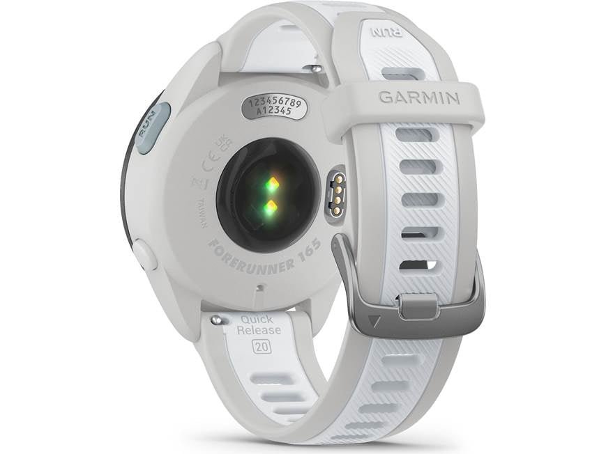 Garmin Forerunner 165 smartwatch back product-only view
