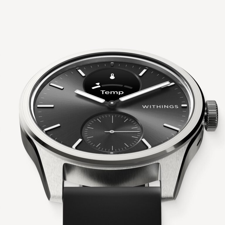 Withings ScanWatch 2 smartwatch product-only angle ecg